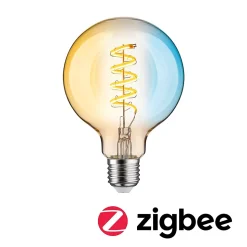 Filament 230 V Smart Home Zigbee 3.0 Globe LED G95 E27 600lm 7,5W Tunable White gradable Doré