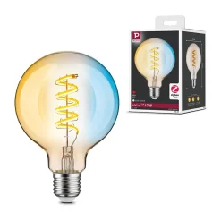Filament 230 V Smart Home Zigbee 3.0 Globe LED G95 E27 600lm 7,5W Tunable White gradable Doré