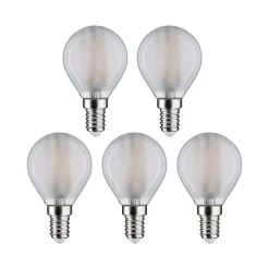 Filament 230 V Sphérique LED E14 5x470lm 5x4,8W 4000K Dépoli