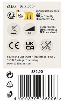 Filament 230 V Sphérique LED E14 5x470lm 5x4,8W 2700K gradable Clair