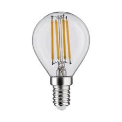 Filament 230 V Sphérique LED E14 5x470lm 5x4,8W 2700K gradable Clair