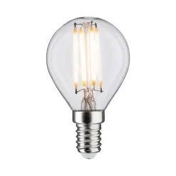 Filament 230 V Sphérique LED E14 5x470lm 5x4,8W 2700K gradable Clair