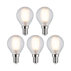 Filament 230 V Sphérique LED E14 5x470lm 5x4,8W 2700K Dépoli