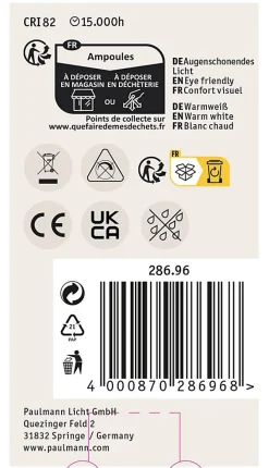Filament Kit Ampoule LED E27 230V 4x806lm 4x7W 2700K Clair