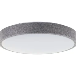 FILIZ Plafonnier blanc/gris LED intégrée 24W métal/plastique/textile ampoule incluse