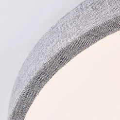 FILIZ Plafonnier blanc/gris LED intégrée 24W métal/plastique/textile ampoule incluse