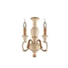 Fiorenza Applique en bois ivoire et feuille d'or 2 lumières .18 P.16 BL172-AP2-AV