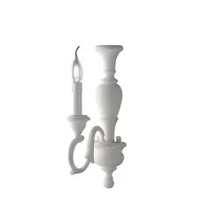 Fiorenza Applique murale en bois blanc Shabby 1 lumière .12 P.21 BL172-AP1-BCO