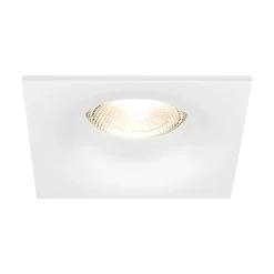 Fixation spot BRAYTRON Tetra-D, carré, blanc, fixe, longueur et largeur 89mm, aluminium