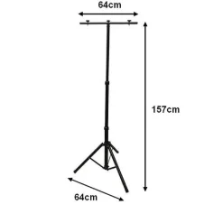 Fixation Trépied Triple pour Projecteur Phare NOIR - SILAMP