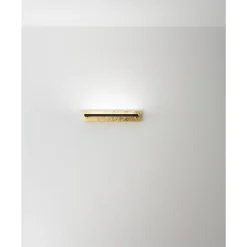 Foglia - Applique LED 12W, CCT 2700K-4000K, L.43 cm, orientable à 340, 960 lm, IP20 - Perenz - Feuille d'or