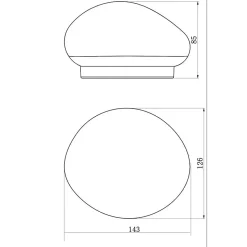 Galet solaire en verre dépoli- Hauteur 8,5cm, 1 LED blanc chaud- 3 Lumens- Eclairage extérieur Jardin