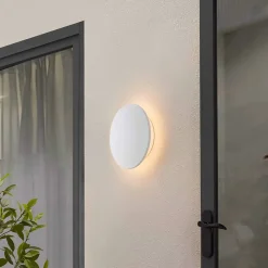 Grand éclairage mural blanc moderne LED 30 cm IP54 - Lunar