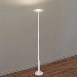 Grand lampadaire de bureau blanc LED dimmable - Lelia