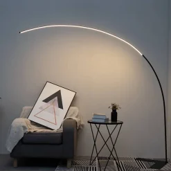 Grand lampadaire LED Dimmable design courbé - Avellino