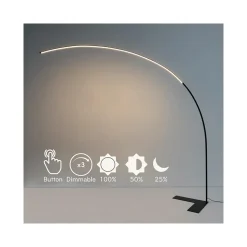 Grand lampadaire LED Dimmable design courbé - Avellino