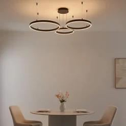 Grand lustre LED dimmable cercles lumineux - Blisko