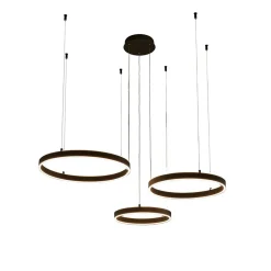 Grand lustre LED dimmable cercles lumineux - Blisko