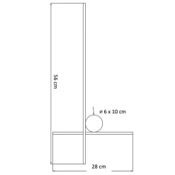 Grande applique design LED entrecroisée noir et laiton - Mallow