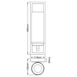 Grande applique murale Amalia 1 lumière