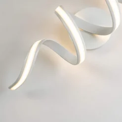 Grande Applique ou Plafonnier boucles ruban LED blanc - Kauai