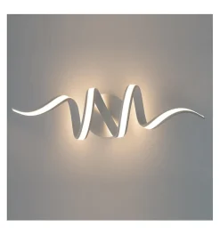 Grande Applique ou Plafonnier boucles ruban LED blanc - Kauai