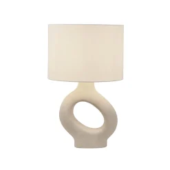 Grande lampe de table asymétrique LOLA - Beige
