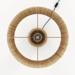 Grande lampe en feuille de palmier - Soléa