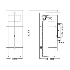 Grande lanterne murale LED Eames