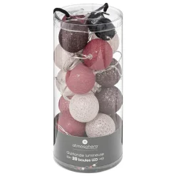 Guirlande 20 boules Dune D6 sur secteur - Atmosphera