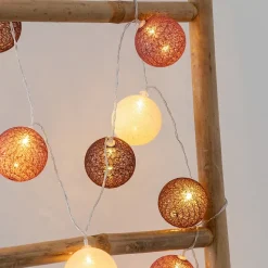 Guirlande 20 boules Dune D6 sur secteur - Atmosphera