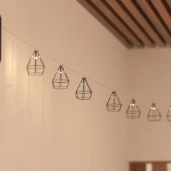 Guirlande 10 boules solaire L335cm noir - Atmosphera