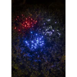 Guirlande 3 étoiles à suspendre ou planter de 3m- LED blanche ou multicolore- 15 Lumens- Eclairage extérieur Jardin