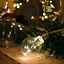 Guirlande Champêtre lumineuse - cordon en jute Chromex