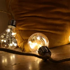 Guirlande Champêtre lumineuse - cordon en jute Chromex