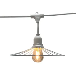 Guirlande connectable CHIC CAGE Blanc 10 ampoules E27 6M