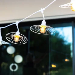 Guirlande connectable CHIC CAGE Blanc 10 ampoules E27 6M