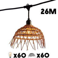 Guirlande connectable HAWAII 60 ampoules E27 26M