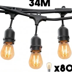 Guirlande connectable MAFY 80 ampoules E27 34M