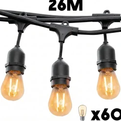 Guirlande connectable MAFY 60 ampoules E27 26M