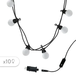 Guirlande connectable PARTY MILKY 10 globes 5.7M