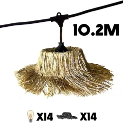 Guirlande connectable TAHITI 14 ampoules E27 10.2M