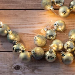 Guirlande de Noël LED d'extérieur l : 240cm or