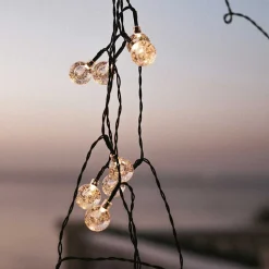 Guirlande extérieur LED solaire L.2,66m blanc chaud New Garden, Griselda glossy