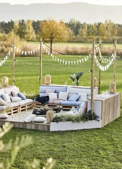 Guirlande extérieure 10 ampoules B22 blanc chaud 500 lumens Pro 10m TIBELEC