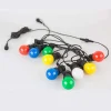 Guirlande Guinguette 10 Ampoules LED Colorées 8m Fil Noir