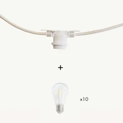 Guirlande guinguette Festival E27 - 5m prolongeable - Chromex