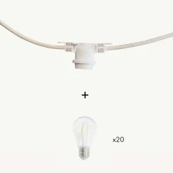 Guirlande guinguette Festival E27 - 10m prolongeable - Chromex