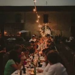 Guirlande Guinguette IP65 50M 100 Bulbes Blancs