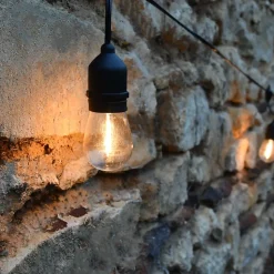 Guirlande Guinguette Jazz - solaire - L12,6m - 300 lumens - Chromex